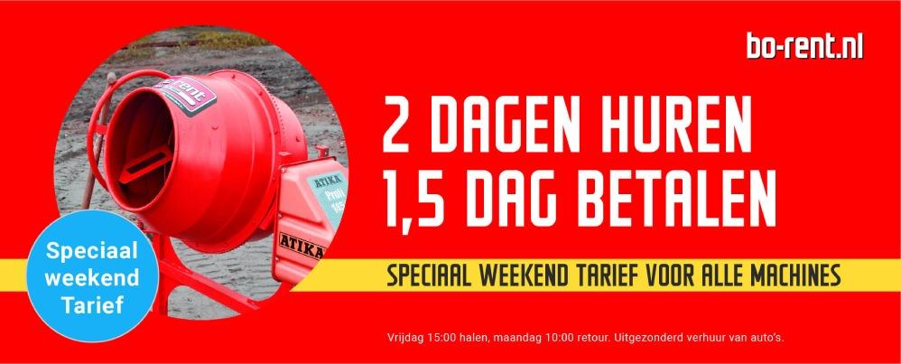 Banner Weekend Tarief